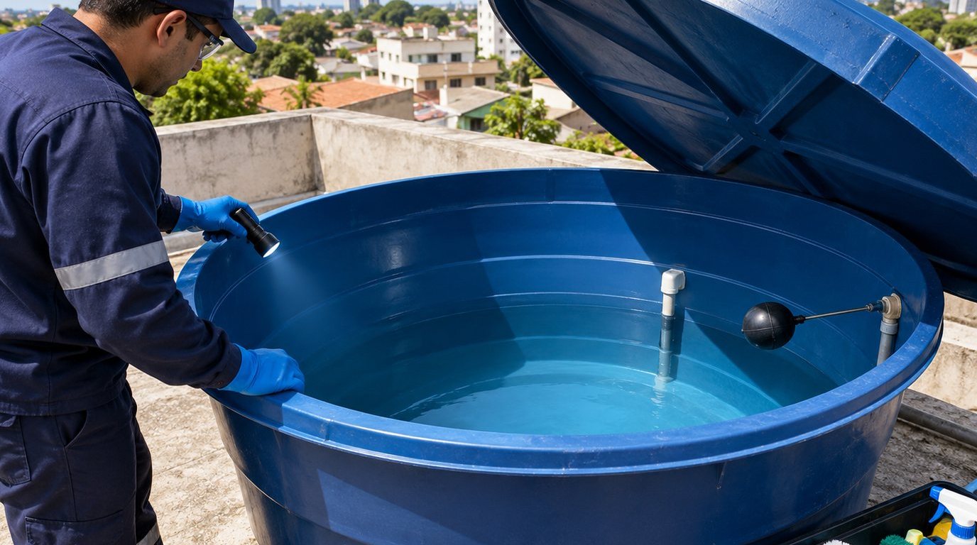 Caixa d'Água Abastecida em Aparecida de Goiânia‑GO