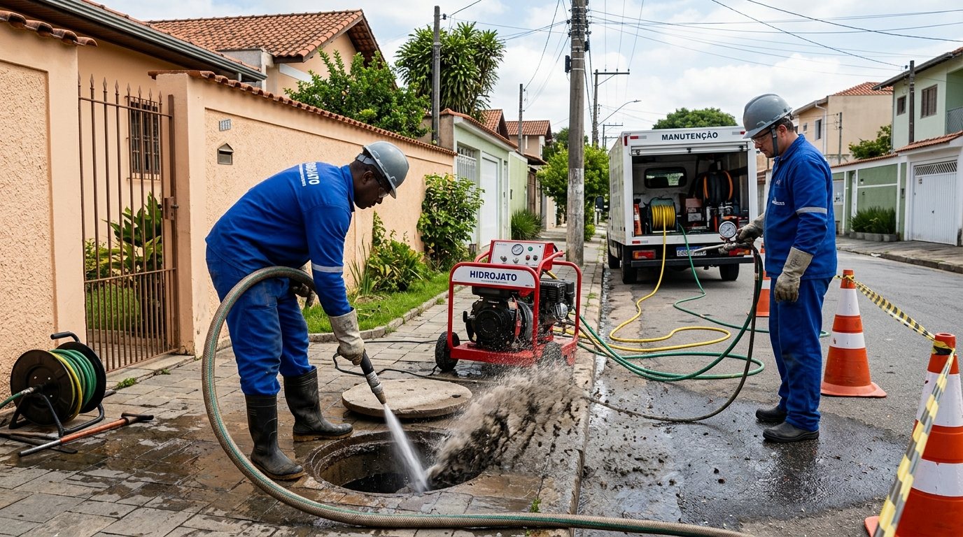 Hidrojateamento Residencial em Aparecida de Goiânia‑GO